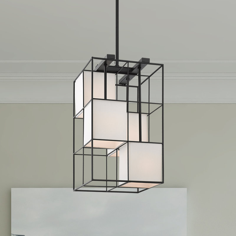 Bintliff 4 - Light Matte Black Unique/Statement Pendant
