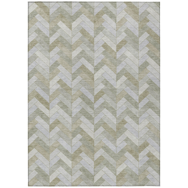 Machine Washable Indoor/Outdoor Matteson ACN2297 Geometric Rug