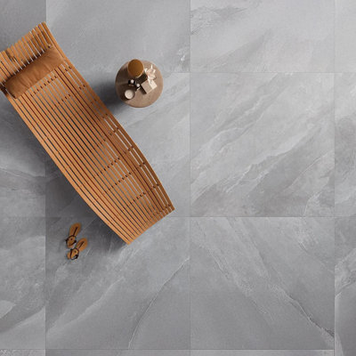 Carreaux de porcelaine mate d'aspect ardoise 24 po x 48 po Ubra
