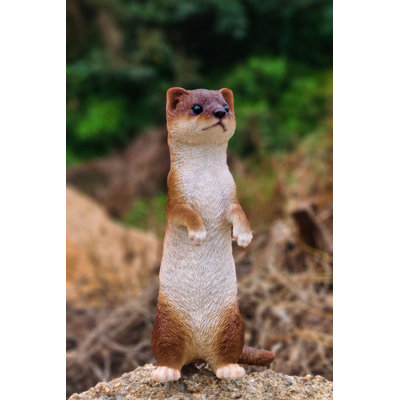STANDING LEAST WEASEL STATUE