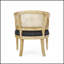 Fauteuil d'appoint de style champêtre français avec sièges confortables et matériaux modernes et durables, parfait pour l'élégance classique