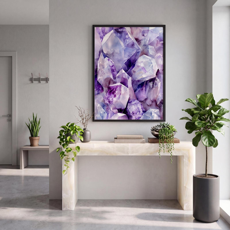 Amethyst Echo, 20" H x 26" W