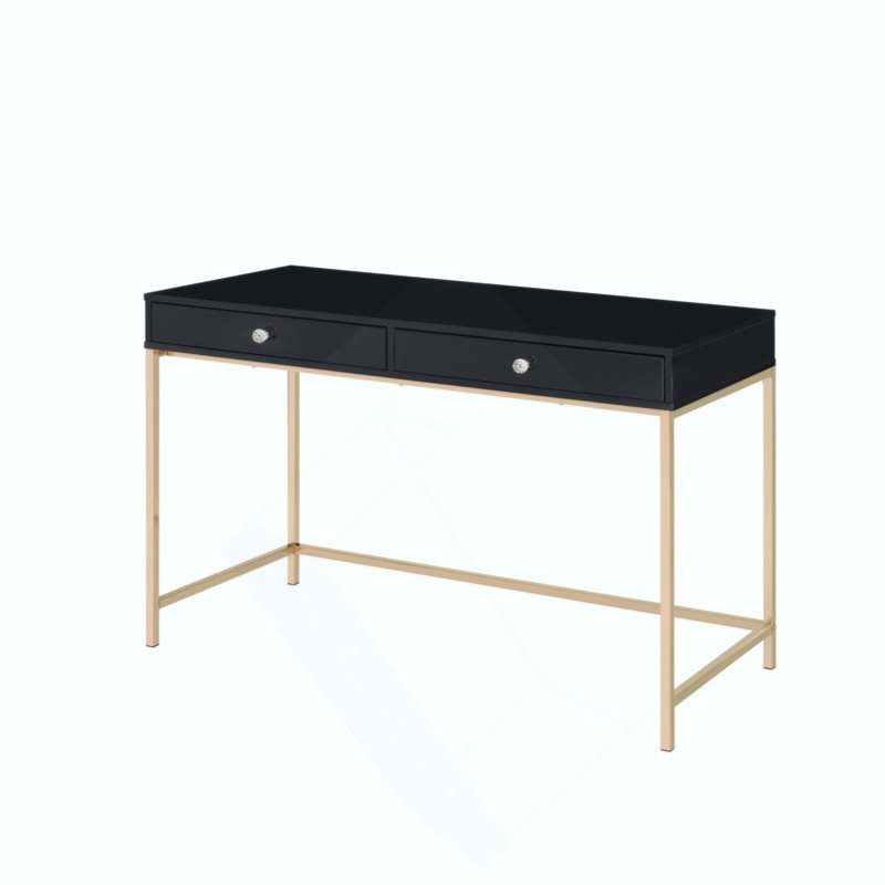 Élégant bureau d'écriture avec 2 tiroirs spacieux, parfait pour les bureaux et les espaces de travail modernes.