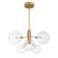 Lustre 6 lumières Meridian en laiton naturel-467454783