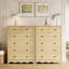 Commode haute 6 tiroirs avec base festonnée-827280163