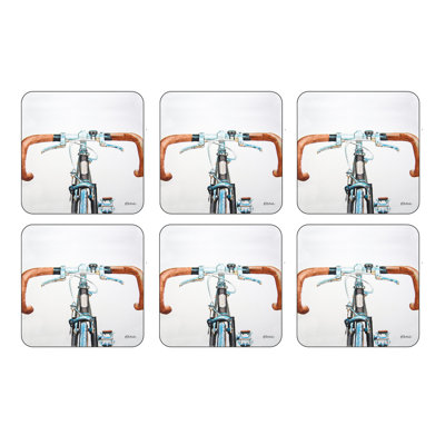 Pimpernel Bicycle Coasters 4" X 4"