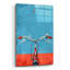 «Blue and Red Bicycle» par Momart, verre acrylique, art mural-259421612
