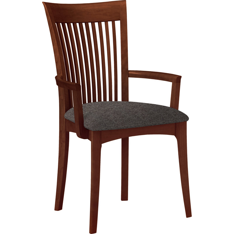 Sarah 19.25'' H Upholstered Armchair, Cognac Cherry, Slate (M10245) Fabric
