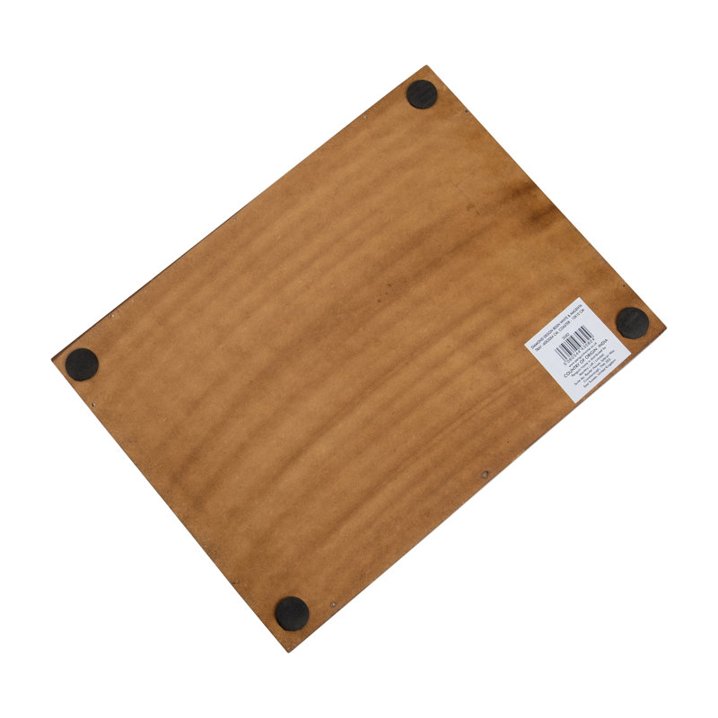 Amalgre Solid Wood Tray, White/Magenta