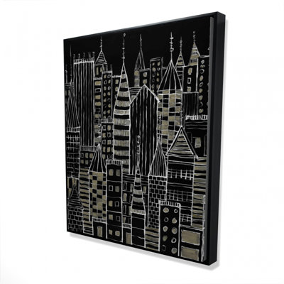 «Illustrative Dark City» sur toile