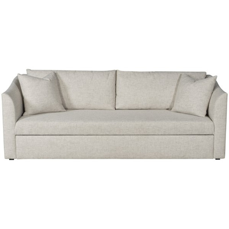 Canapé-lit à accoudoirs évasés 89,5 po Ease, 100 % polyester naturel Kimoni