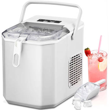 ColorLife 26 lb. Daily Production Bullet Clear Ice Portable Ice Maker Finish: Green WY-SLIM09G1