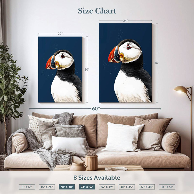 Brampt Clive The Puffin, 36" H x 24" W