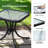 18In Square Outdoor Side Table,Black-1221109224