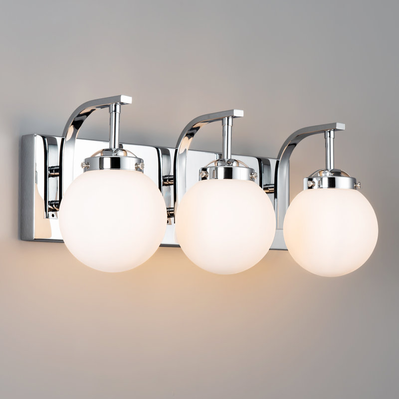 Applique murale moderne pour salle de bain, Chrome