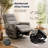 32" Modern Upholstered Power Recliner Chair with Adjustable Headrest and Breathable Fabric (Set of 2)