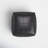 Emily 22" Genuine Leather Square Pouf Ottoman