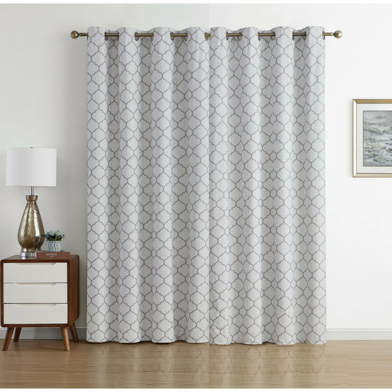 Onna Curtain, White, 52" W x 84" L