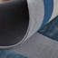 Tapis bleu / gris / ivoire touffeté à la main Hithin-887815835