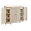 Buffet en bois de pin à 2 tiroirs de 58 po de largeur Janice
