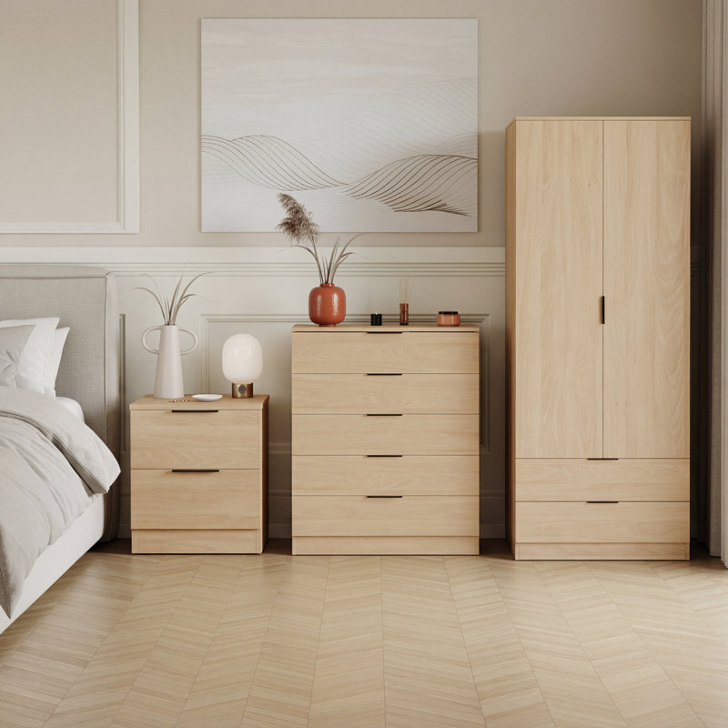 3 Piece Bedroom Set, Pine