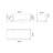 66.9" Freestanding Solid Surface Rectangular Soaking Bathtub For Bathroom