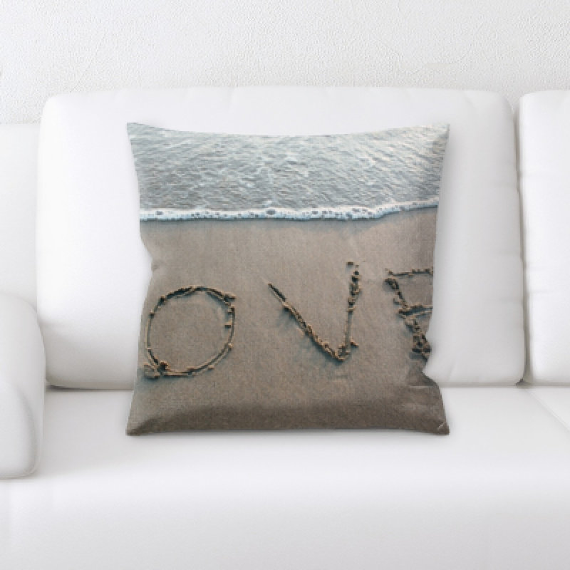 Faux Leather Throw Pillow