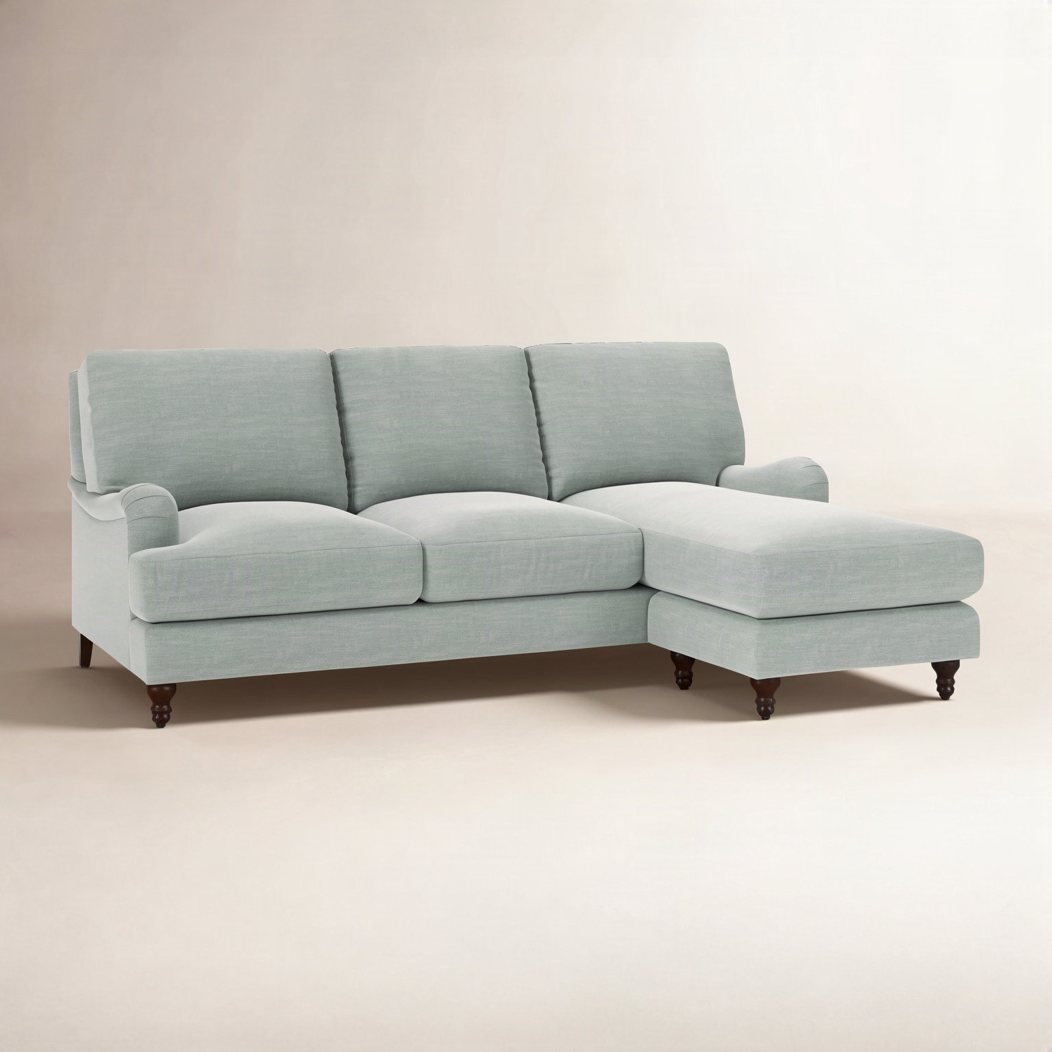 Walters Upholstered Sectional With Reversible Chaise, Conversation Capri