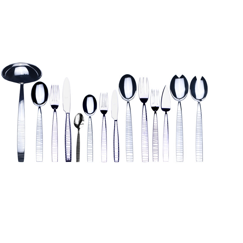Tigre Flatware Set (Configuration P) - 113 Pieces - Stainless Steel