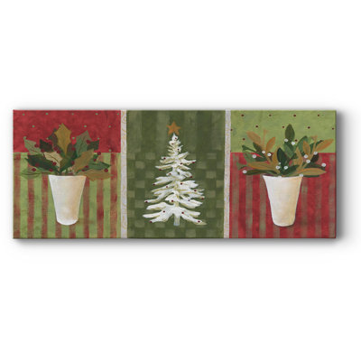 Verdure des Fêtes sur toile