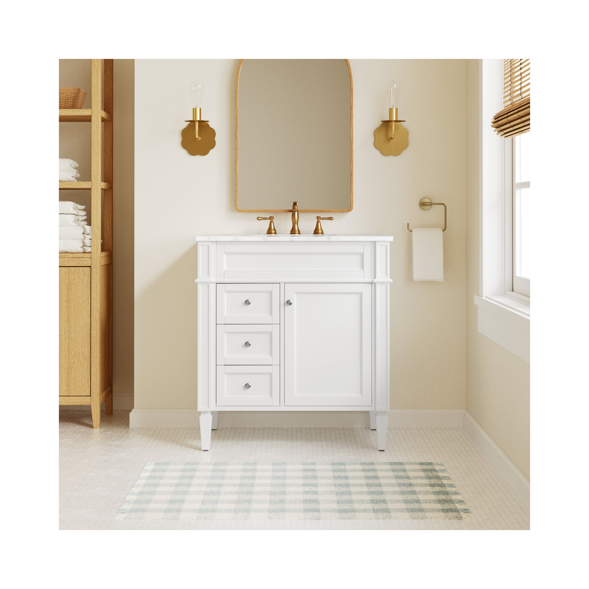 Rivers 32'' Single Bathroom Vanity, White