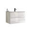 Meuble-lavabo mural blanc brillant 30 po avec lavabo en céramique à un trou, grand meuble-lavabo flottant avec rangement pour salle de bain moderne-74717862-74717860