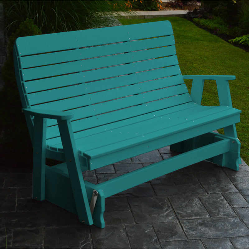 Banc coulissant Aeliana, Bleu Aruba