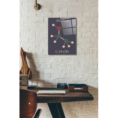 'Alcohol Molecule' Acrylic Glass Wall Art