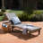 Chaise Lounge In Dark Grey Mesh By - Comfortable And With Wood, 78.8" Deep X 23.34" Wide 30.78" High For Reading Rest, Sustainably Sourced 23.34In 30.78In 78.8In