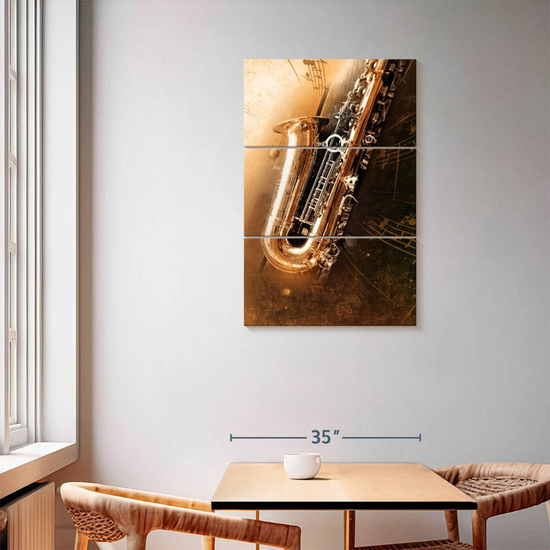 Abarca Saxophone Symphony, 57" H x 36" W