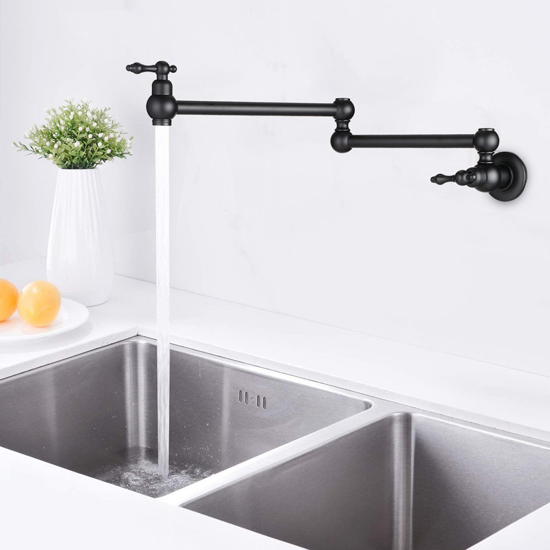 Pdpbath Kitchen Faucet, Matte Black