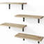 4 Piece Wood Floating Shelf