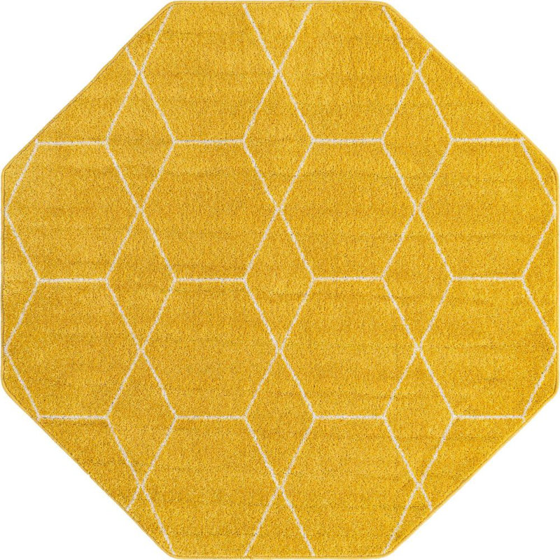 Tellaro Abstract Indoor Rug, Octagon 5' x 5'