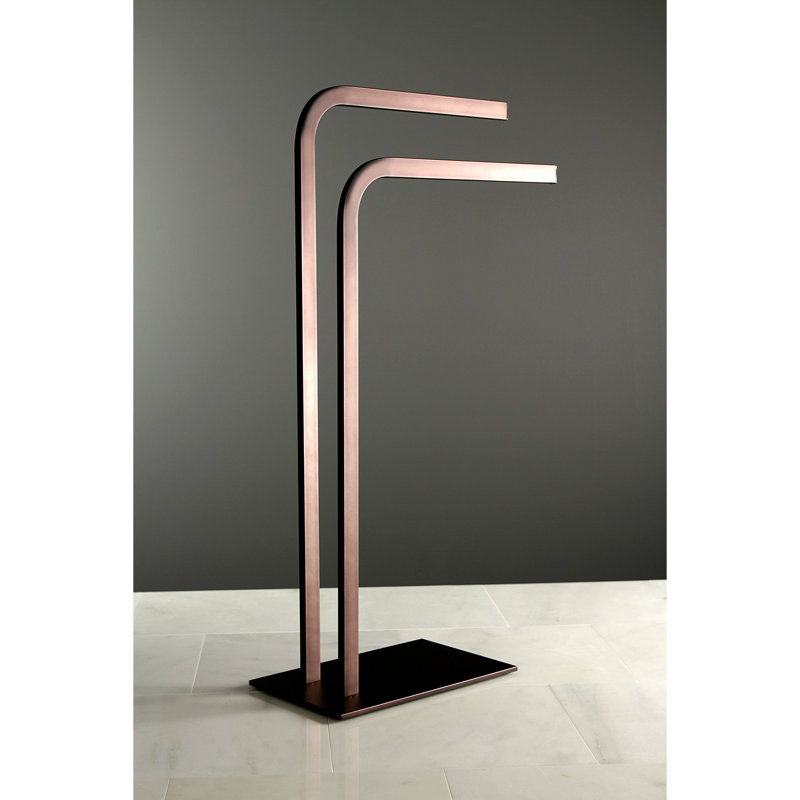 Kingston Brass Edenscape Freestanding Dual Towel Rack, Oil Rubbed Bronze