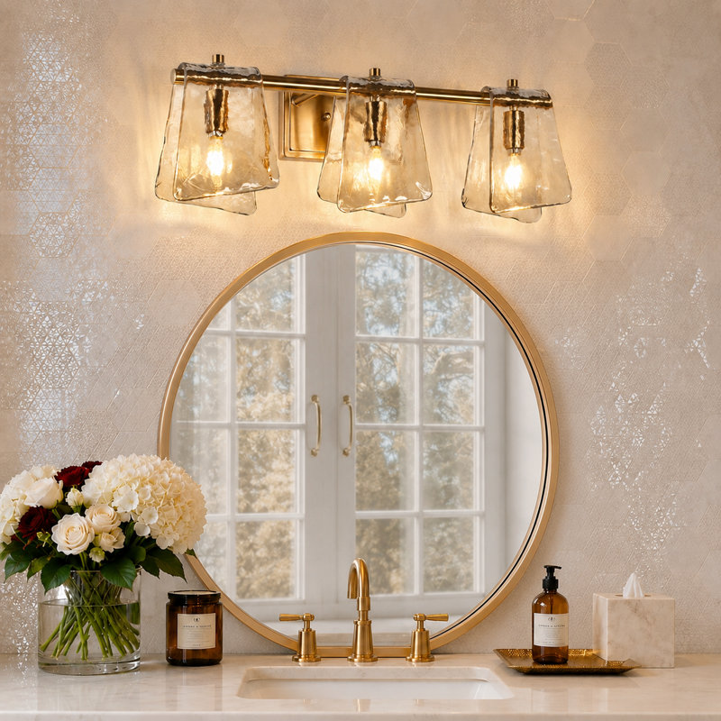 Elisabette 23.6" W 3-Light Dimmable Vanity Light