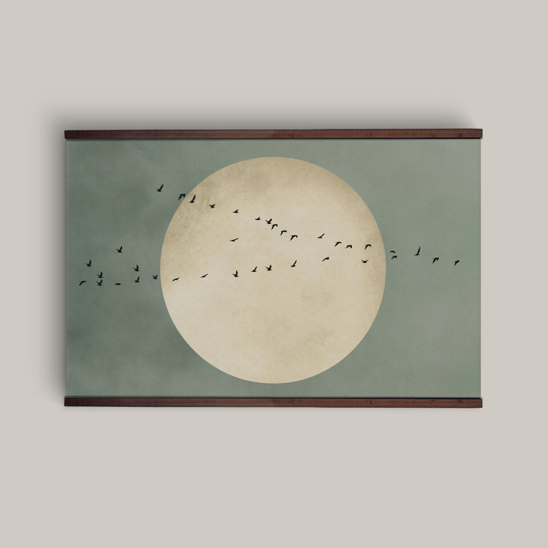 Très grande tapisserie murale en toile, H 45 po x l 73 po