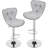 Elna Stylish Adjustable PU Leather Swivel Bar Stool Counter Height Bar Chairs with Large  Base-569791267