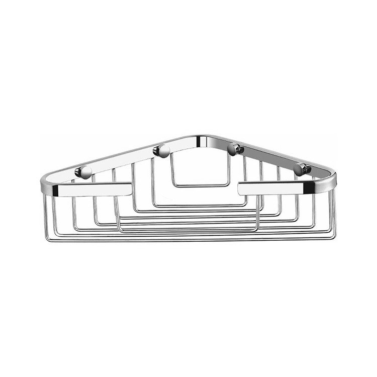 Orren Ellis Coronado Corner Wall Mounted Wire Shower Basket Wayfair