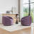 Arrun Velvet Swivel Barrel Chair-882099502