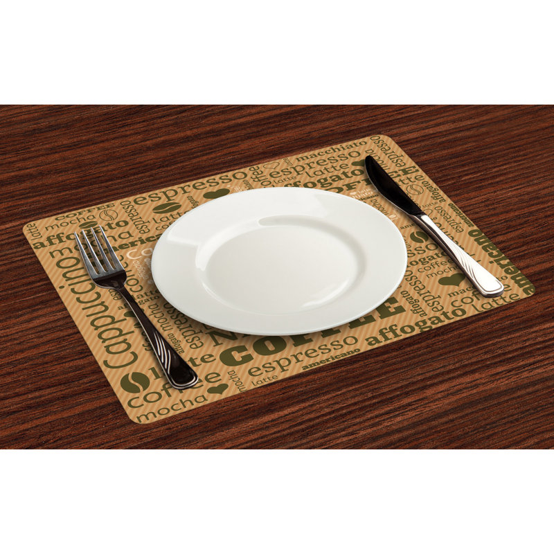 Eduardo Hot Coffee Beverage Placemat