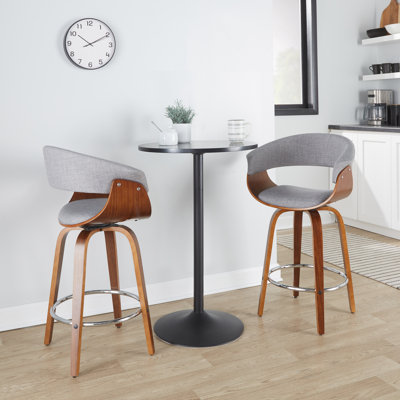 Archaimbaud Swivel Upholstered Counter Stool