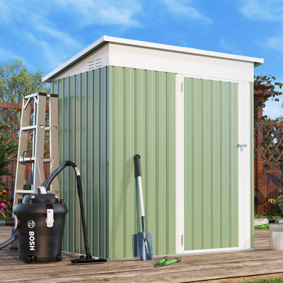 5 Ft. W x 2.3 Ft. D Metal Lean-To Garden Shed