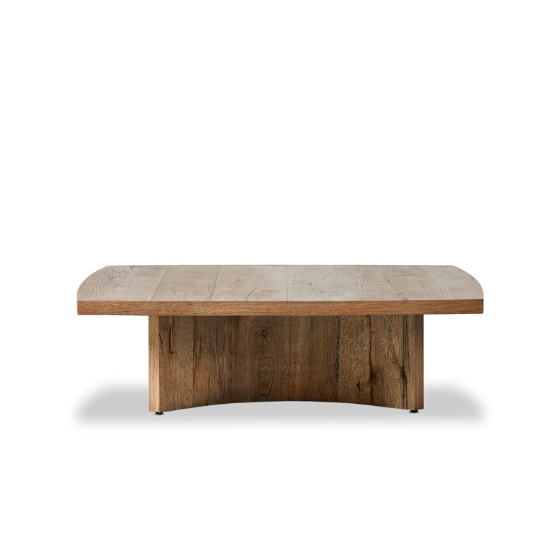 BRINTON Coffee Table, 16" H x 55" L x 55" W, Rustic Oak