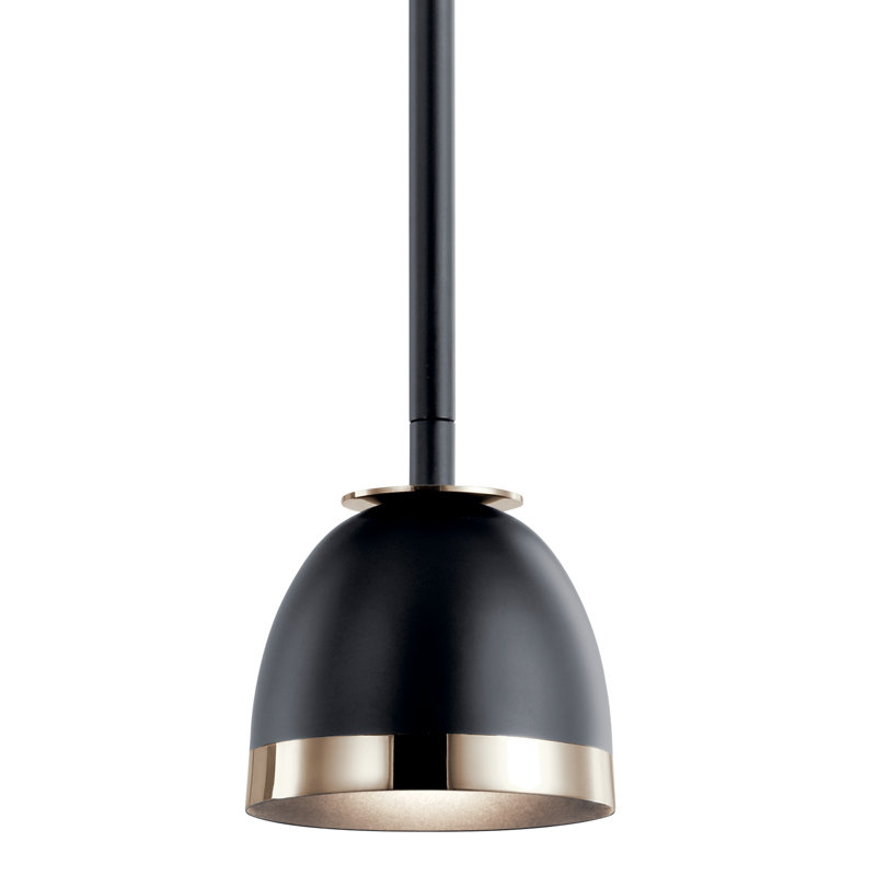 Petit luminaire suspendu 1Lt Germana, Noir / or